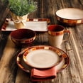 thumbnail image 2 of Gibson Elite Casa Estebana 10 Inch Reactive Glaze Serving Bowl, Brown, 2 of 7