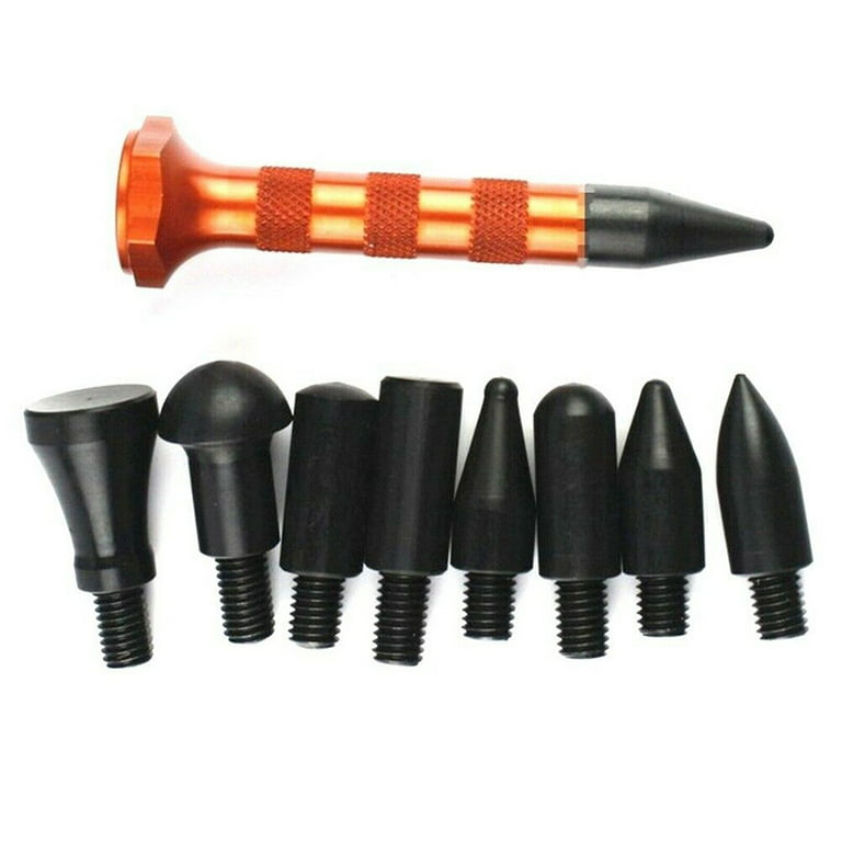 9Pcs/Set Car Dent Repair Kit Flattening Pen Car Body Dent Removal Alloy  Tool