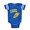 Royal Blue, variant on CafePress - FIN Pizza Power - Cute Infant Baby Football Bodysuit