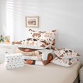 thumbnail image 6 of jejeloiu Cute Cartoon Bear 7pcs Bedding Comforter Set,Kawaii Animal Queen Bedding Sets,Brown White Queen Sheet Sets Forgirls Boys,Breathable Home Decor Reversible, 6 of 8