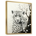 thumbnail image 2 of Designart "Tiger euphony In Monochrome" Animals Floater Framed Canvas Wall Art, 2 of 7