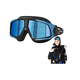 thumbnail image 2 of Gafas De Natación Antivaho Para Adultos Con Montura Grande Belug Azul, 2 of 5