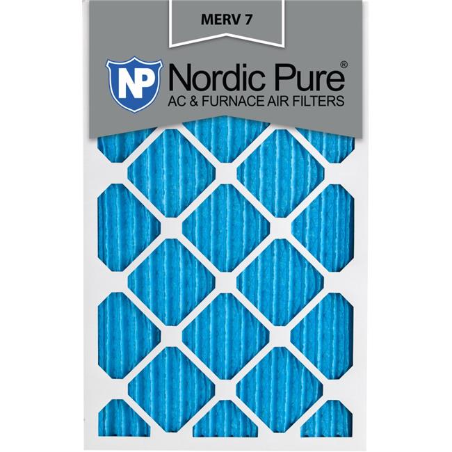 Nordic Pure 17x22x1 MERV 8 Pleated AC Furnace Air Filters 2 Pack