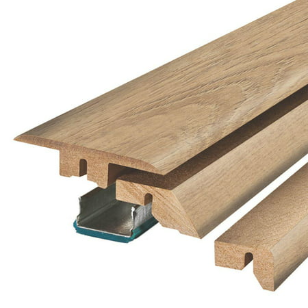 Natural Cascade Oak 3/4 In. Thick X 2-1/8 In. Wide X 78-3/4 In. Length Laminate 4-in-1 Molding -  PERGO