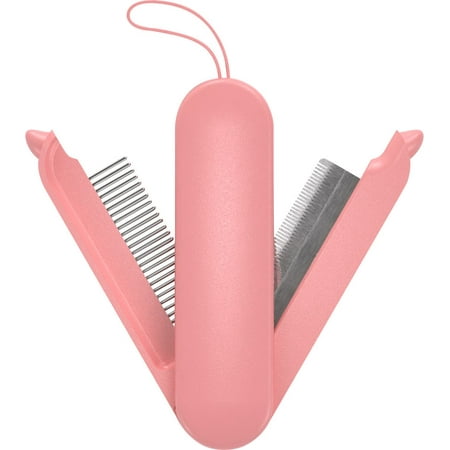 UPC: 0810010818584 | Pet Life ®  JOYNE  Multi-Functional 2-in-1 Swivel Travel Grooming Comb and Deshedder
