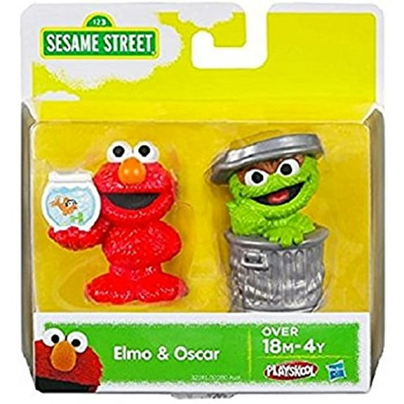Sesame Street Figures Oscar and Elmo, 2-pack