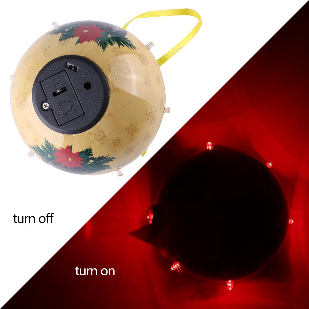 Dog Collection Twinkling Lights Christmas Ball Indoor Decorative Ornament