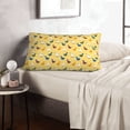 thumbnail image 6 of Gukieu Cartoon Duck Print Plush Pillow Cover, Hidden Zipper Pillow Protector without Pillow Core, Suitable for Bedroom, Office, Car Decoration-16"x24", 6 of 6