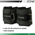 GoZone Pair of Adjustable Ankle or Wrist Weights 2lbs Each for Exercise