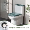 thumbnail image 4 of HELLHERO Forest Trees Comfortable and Practical for Gift Elastic Bottom Toilet Covers Set Universal Stretch Reusable, 4 of 7
