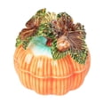 thumbnail image 1 of Joyero de calabaza, joyero esmaltado, caja de metal para decoración de escritorio, joyero decorativo de calabaza, para pendientes, 1 of 9