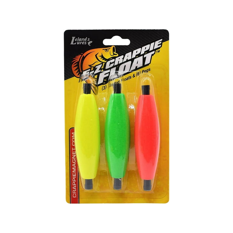 Leland Lures Crappie Magnet 2 E-Z Crappie Float - 3 Pack - Walmart.com