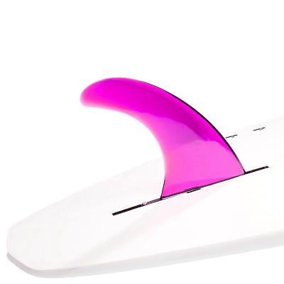 Dorsal Signature Surf SUP Single Center Fin Longboard Surfboard Fins - Pink