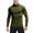Army Green, variant on Men's Athletic Compression Shirt Tight Lightweight Soft Biking Running Shirts Sports Workout Gym Long Sleeve Muscle Fit Thermal Mock Turtle Neck Base Layer Top Burgundy Large