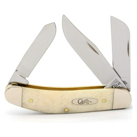 WR XX Pocket Knife Natural Bone Sowbelly Item #22728 - (TB6339 SS) - Length Closed: 3 7/8 Inches