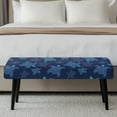 thumbnail image 3 of Jiueut Turtle Print Dining Bench Cover, Stain Resistant Chair Seat Protector Cover Dustproof Rectangle Bench Cushion Home Decor Accessorie for Dining Room Living Room Kitchen, 3 of 7