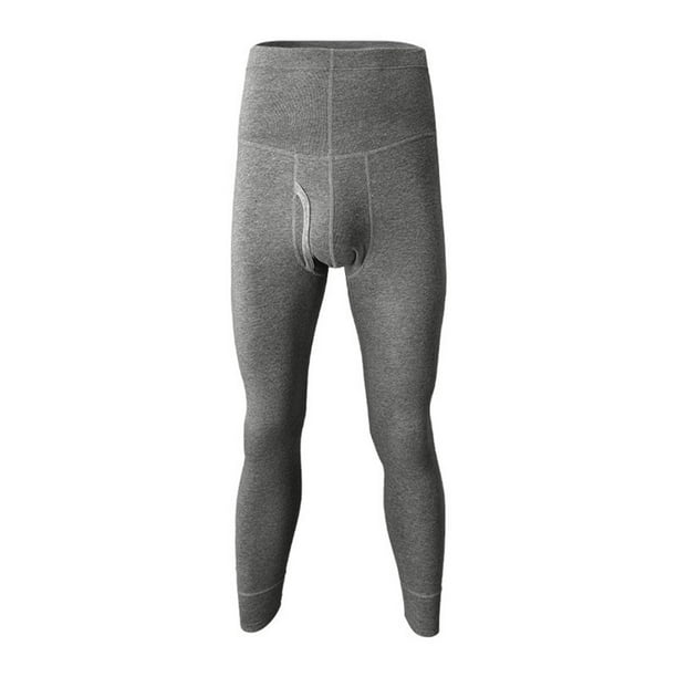 Lefu Mens Ultra Soft Fleece Lined Thermal Underwear Leggings Compression  Pants