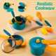 thumbnail image 2 of Juego de cocina, accesorios para alimentos, juego de utensilios de cocina, juguetes con ollas y sartenes, cocina de simulación, regalo para niños de más de 3 años ACTIVE Biensenido a ACTIVE, 2 of 5