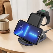 AZXY Wireless Charger,Charging Stations,Wireless Charging Station,Charging Stations for Multiple Devices at Once,Desktop Magnetic Fast 3 in 1 Charger Compatible for Watch Phone Apple Android