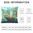 thumbnail image 5 of JEUXUS High-Quality Short Plush Pillowcase Set (Universal 1) - The Butterfly Ship Sets Sail White, 5 of 5