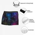 thumbnail image 4 of Men's Panties Underpants Boxers Underwear Galaxy Nebula Night Starry Sky Male Shorts, 4 of 6