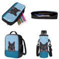 thumbnail image 3 of ZUXONGSY Cat Paw Bone Print 4 Pieces Kid Backpack Bookbag Sets with Lunch Bag Pencil Case and Water Bottle Holder School Bag Travel Daypack Preschool Elementary Bookbag Back to School Supplies, 3 of 6