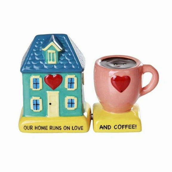 Home And Coffee Magnetic Salt And Pepper Shakers