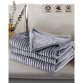 thumbnail image 3 of SUNNY HEAT Heated Electric Blanket Soft Flannel Full Size 72" x 84", Fast HEAT, 10 Heating Settings & 12 Hours Auto Shut-Off, Grey, 3 of 7