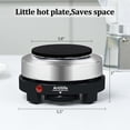 thumbnail image 3 of Artilife 500W Small Hot Plate Mini Hot Plate, Christmas Gift, Electric Single Hot Plate,Multi-Function Portable Stove Kitchen Cooktop Electric Heater for Home 110V, 3 of 9