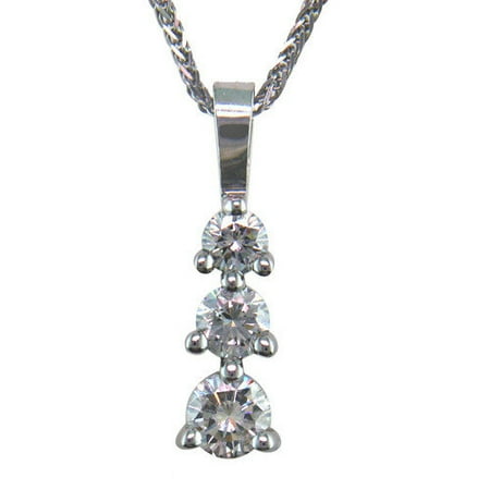 Precious Stars 14K Gold Round Brilliant Pendant
