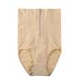 thumbnail image 6 of PMVFHDE High Waist Zipper Hook Body Postpartum Abdominal Control Womens Underwear For Beige,XL/XXL, 6 of 7