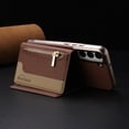 thumbnail image 6 of For Samsung Galaxy S25 Wallet Phone Case,Magnetic Detachable Back Flip Wallet,Back Flip Kickstand,With Zipper Pocket,PU Leather RFID Blocking Card Slots,Shockproof Rugged Phone Case,Brown, 6 of 12