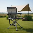thumbnail image 3 of Topcobe 360 Degree Silent Swivel Hunting Chair, Portable Chairs for Adults, Comfy Outdoor Chair, Black, 3 of 7