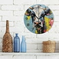 thumbnail image 3 of Dreamtimes Wall Clock Cow Portraits 10 Inch Silent Non Ticking Quality Quartz Battery Operated Digital Round Easy to Read for Home Office Kitchen Decorative, 3 of 7