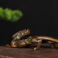 thumbnail image 4 of Chinese Copper Bronze Dragon  Brush Holder, 4 of 6