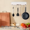 thumbnail image 4 of Wall Mount Hooks with Easy Installation Heavy Load Bearing Wall Hook Racks for Kitchen Towel Coat Hat, Multifunctional Use, ABS Material, 4 of 8