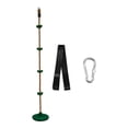 thumbnail image 3 of harayaa Children's Climbing Rope Tree Hanging Rope Heavy Duty Disc Hanging Seat Set for darkgreen brown rope, 3 of 8