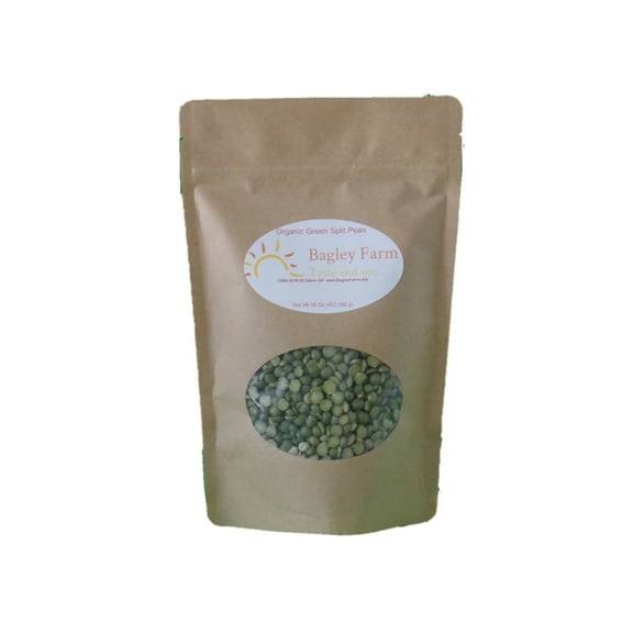 Bagley Farm's Organic Green Split Peas Certified Organic