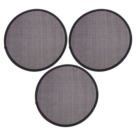 Ventilador plegable de 3 uds, ventilador de mano plegable redondo de mano de verano de estilo japonés