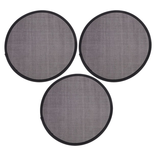 Ventilador plegable de 3 uds, ventilador de mano plegable redondo de mano de verano de estilo japonés