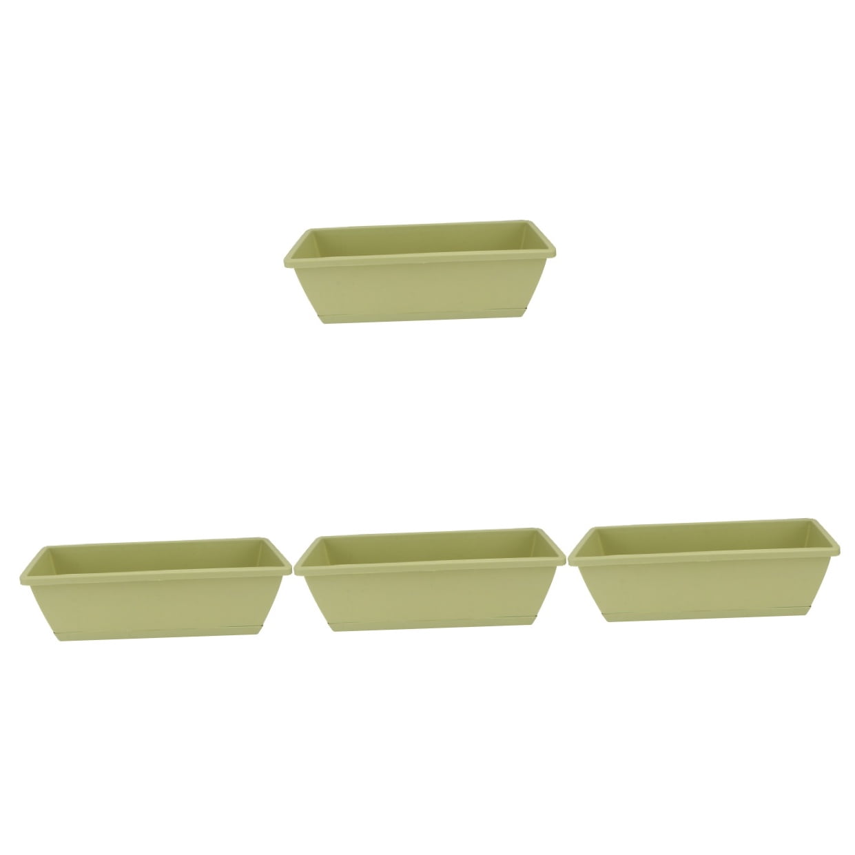 unbranded 4 pcs  Hanging Planter Flower Nursery Pot Basket Balcony Gardening Pot for Fence Window Deck 50. 00X19. 00X15. 00cm