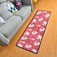thumbnail image 3 of Dreamtimes Valentine's Cat Cute Hallway Runner Rug 2'x6' Kitchen Rug with Rubber Backing Lovely Kitten Heart Non Slip Entryway Rug Runner Washable Soft Area Rug for Hallway Bedroom Kitchen Decor, 3 of 6