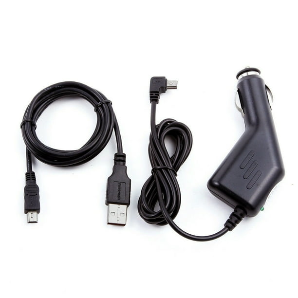 DC Car Auto Charger Power Adapter +USB PC Cord Cable For Garmin Dezl