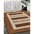 thumbnail image 2 of Ahgly Company Indoor Rectangle Contemporary Mahogany Brown Abstract Area Rugs, 3' x 5', 2 of 6
