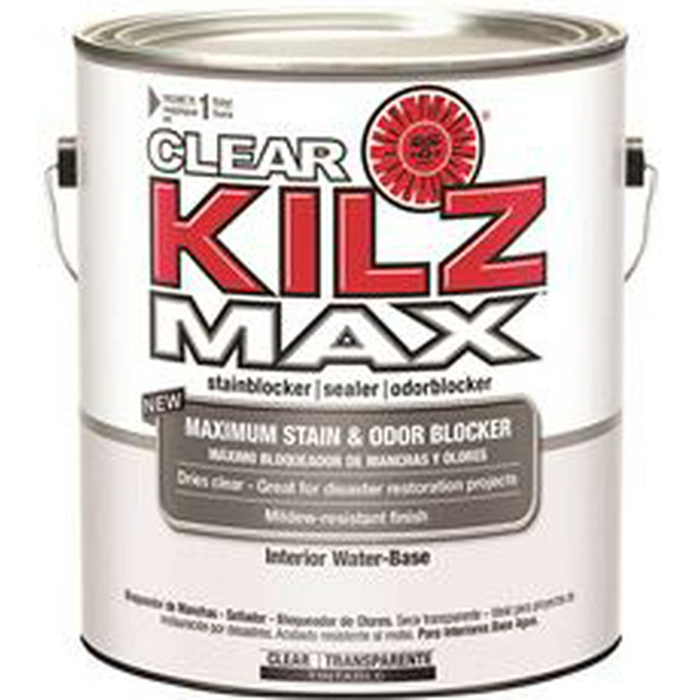 Kilz Max Clear WaterBased Primer, Interior/Exterior, 1 Kilz Max Clear WaterBased Primer, Interior/Exterior, 1