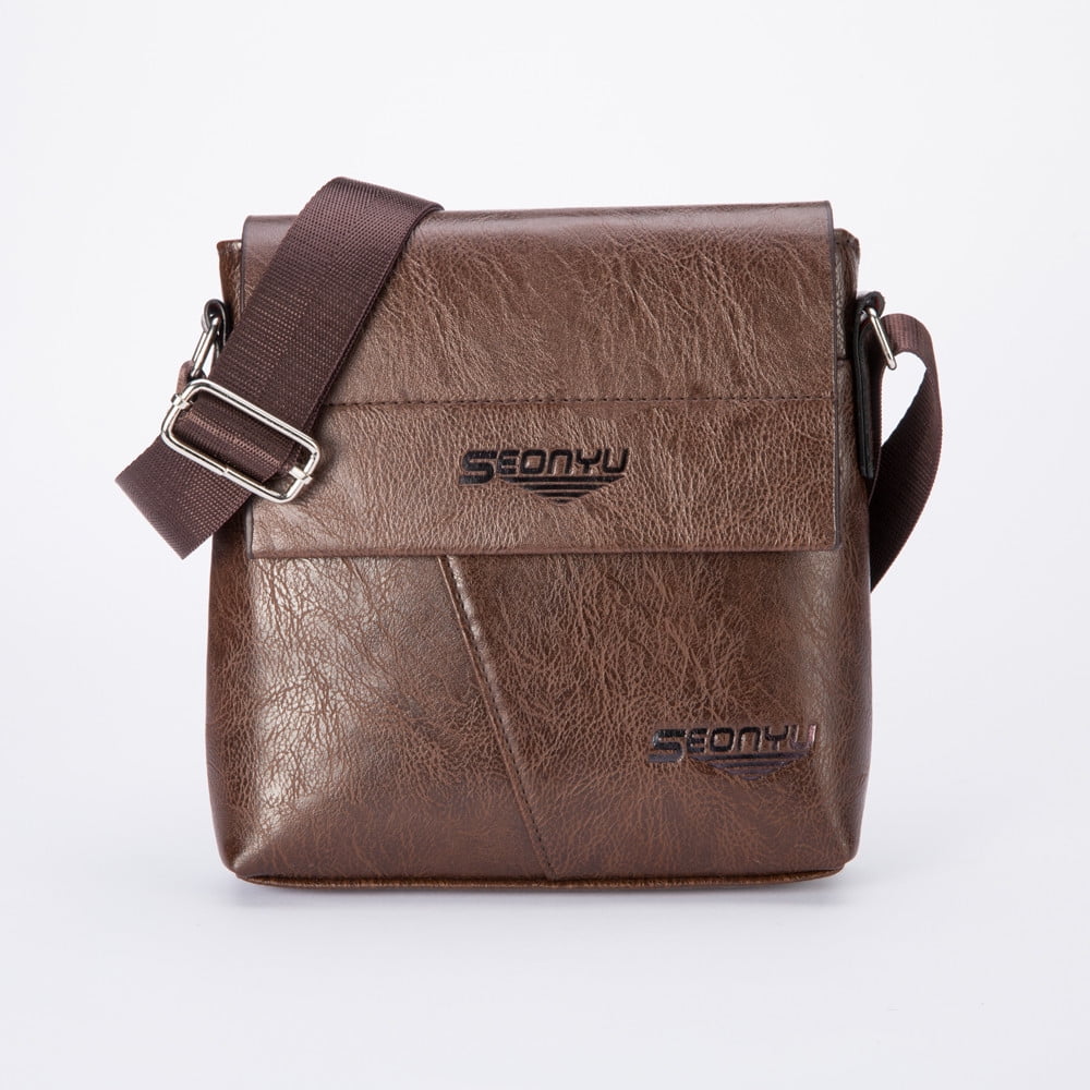 Men Fashion Business Handbag Shoulder Bag Tote Flap Bag Chest Bag - 0 - 0