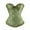 Green, variant on Hpapadks Fajas Colombianas Shapewear for Women Vintage Ruffles Overbust Boned Bustier Bodysuit Lace Up Push Up Embroidery Patterns Corset Belt Halloween Beige