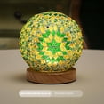 thumbnail image 2 of Dengmore Bohemian Style Baroque Led Night Light Decorative Light USB Charging Night Lamp Three Colour Night Lamp Wooden For Dining Table For Bedroom, 2 of 6