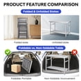 thumbnail image 4 of Table Pliante Commerciale en Acier Inoxydable - Poste de Travail Robuste 48"x24 Pouces avec Tablette Inférieure, Capacité de Charge de 920 lb pour Cuisine, Restaurant, Garage et Extérieur, 4 of 7
