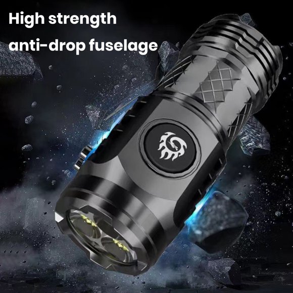 LJNYFDC Rechargeable Flashlight Mini LED Torch High Lumen Multiple Modes Waterproof Portable Outdoor Camping Light Essential LED Torch for Outdoor Adventures